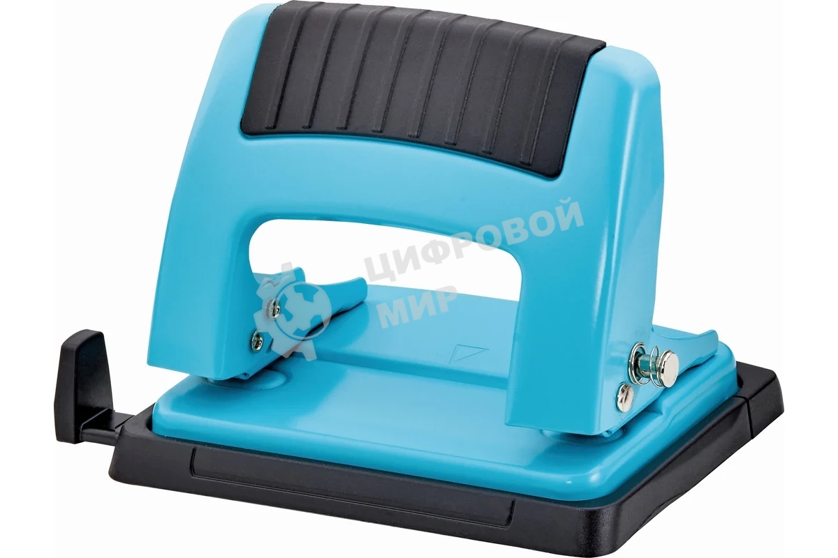 Дырокол Kw-Trio 09165BLUE, до 20 листов, металл синий, отверстий: 2, с линейкой
