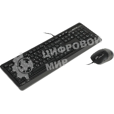 Комплект клавиатура+мышь A4Tech FStyler F1010 проводной, USB, 1600 DPI, чёрный