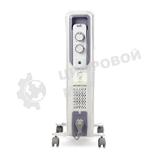 Обогреватель масляный Ballu CUBE BOH/CB-07W (7 секций), белый, 1500 Вт, 15 м2, механический термостат