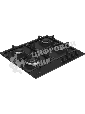 Газовая варочная поверхность Indesit THPM 642 WS/BL/I, черный