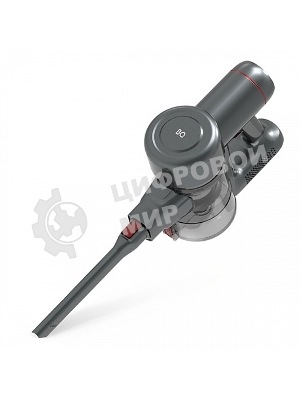 Пылесос вертикальный BQ VCA0202H серый, питание от аккумулятора, 50 Вт, уборка сухая, пылесборник 0.6 л, работа от АКБ max 30 мин.