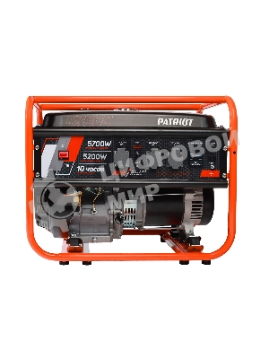 Электрогенератор бензиновый Patriot GRS 6700C, 5.7 кВт, 70 дБ, 73 кг
