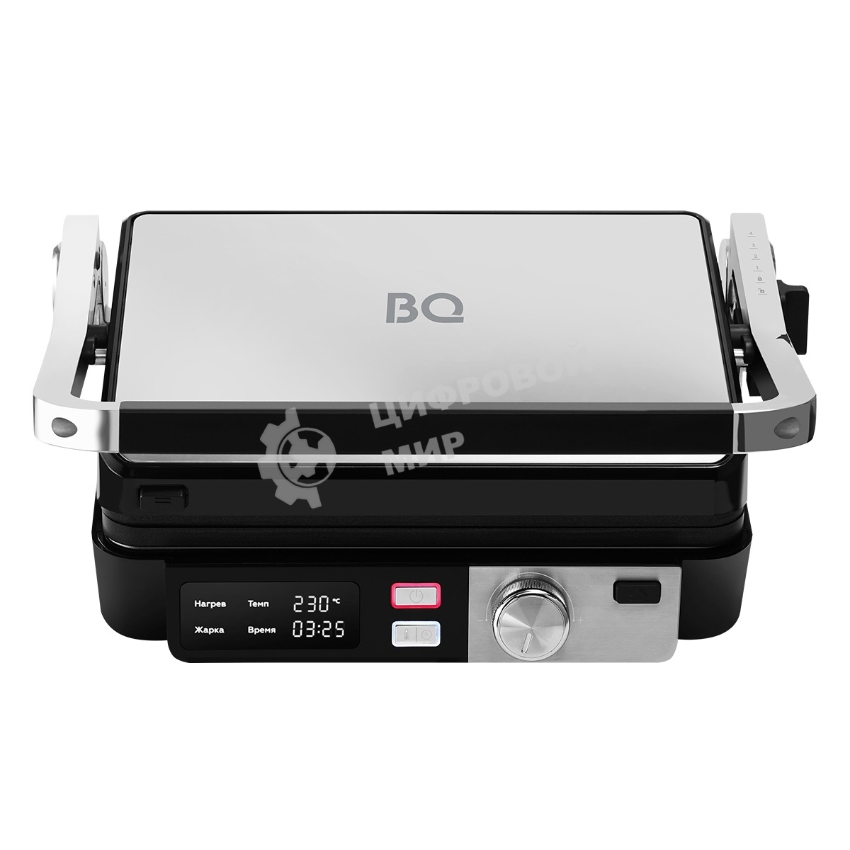 Гриль электрический BQ GR3009 черный/стальной