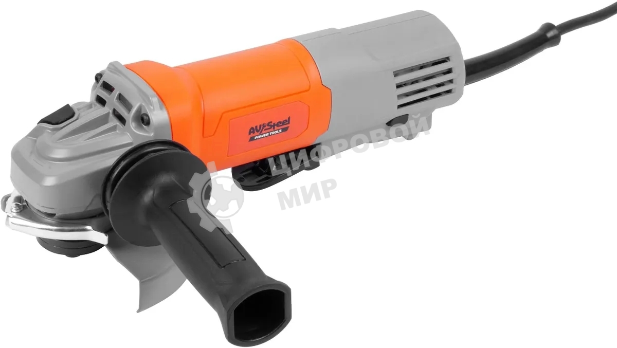 Углошлифовальная машина Av Steel AV-AG 125/1300 S 1300Вт 11000об/мин рез.шпин.:M14 d=115/125мм (AV-962111)