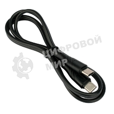 Кабель USB2.0 Cablexpert CCB-USB2-CMCMO1-1MB, Type-C/Type-C, издание Classic 0.1, 3A, 60W, PD/QC3.0, медь, 1м, черный, коробка