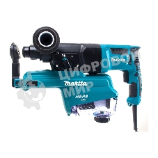 Перфоратор Makita HR2652 SDS+,800Вт,3реж,2.9Дж,0-4600у\м,3.0кг,чем,комплект д\сбора пыли с фильтро