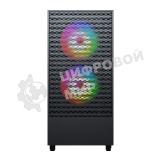 Компьютерный корпус ACD Citadel 106 ATX, черный, USB 3.0x1, USBx2+HD audio,1x12см ARGb rear+2x14см ARGb front,TG