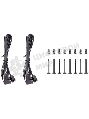 Комплект вентиляторов для корпуса Thermaltake CT140 (2 шт.) черный, 140 мм, 1500 об/мин, 30.5 дБ, 4 pin