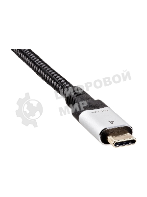 Кабель VCOM USB4 TypeC(M)--TypeC(M), 5K 60Hz, 8K 30Hz 40Gbps, PD 240W, 2м CU560-2M