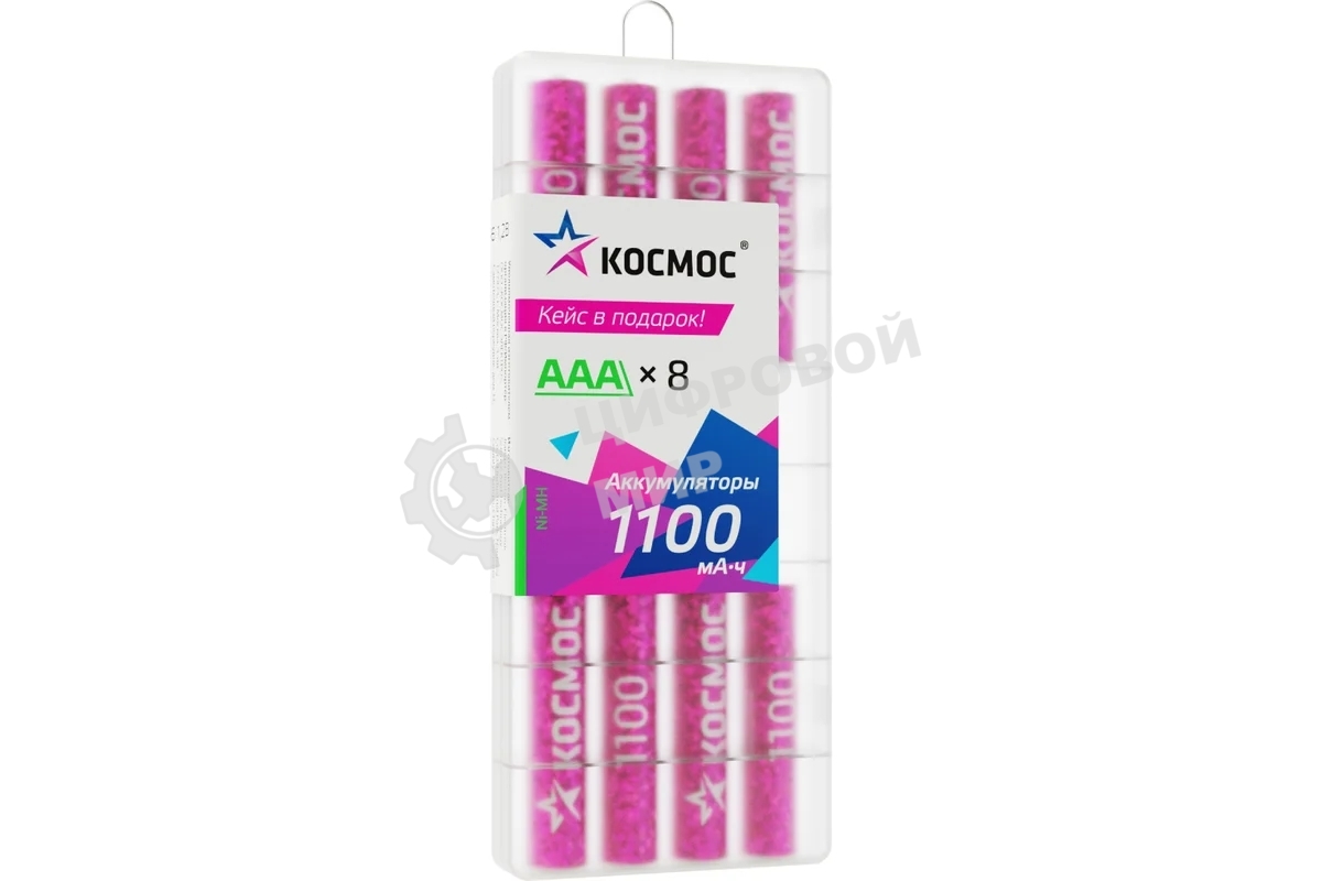 Аккумулятор Космос R03 NI-MH 1100 мАч 8B (уп.8шт)