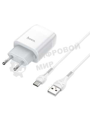 Сетевое зарядное устройство HOCO (6931474713018) для Type-C C72Aa White