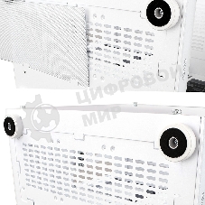 Компьютерный корпус Ginzzu V560 RGb подсветка, закаленное стекло 1хUSB 3.0,1хUSB 2.0, AU белый ATX