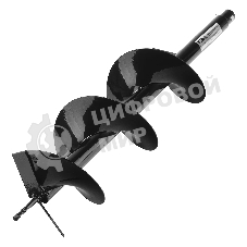 Шнек для грунта Denzel E-200, диаметр 200 мм, длина 800 мм, соединение 20 мм, несъемный нож