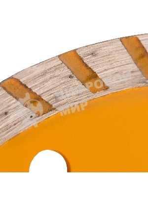 Диск алмазный отрезной Denzel ф125 х 22,2 мм, турбо, сухое резание