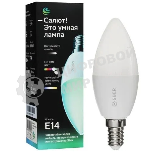 Умная лампа SBER C37 (E14), SBDV-00117