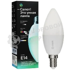 Умная лампа SBER C37 (E14), SBDV-00117