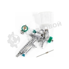 Краскопульт пневматический Stels ag 810 hvlp 57361 гравитационный сопло 0.8мм и 1мм