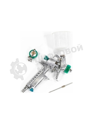 Краскопульт пневматический Stels ag 810 hvlp 57361 гравитационный сопло 0.8мм и 1мм