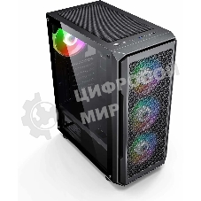 Компьютерный корпус Accord 3338 черный без БП ATX 1xUSB2.0 1xUSB3.0 1xUSB3.1 audio bott PSU