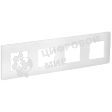 Рамка 4-м SKANDY SK-F04W арктич. бел. IEK SK-M42-K01