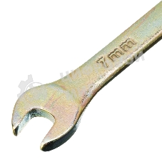 Ключ комбинированный Сибртех 7 мм, желтый цинк 14973