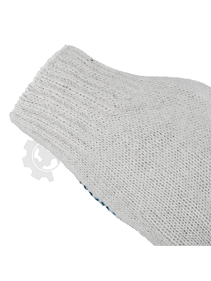 Перчатки трикотажные Сибртех х/б, 200 пар, ПВХ точка, 6 нитей, 10 класс