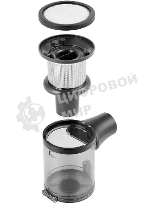 Пылесос ручной Kitfort КТ-5123 350Вт черный/серебристый