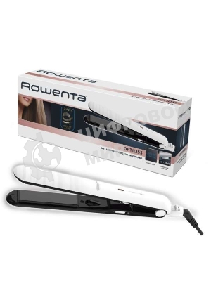 Выпрямитель для волос Rowenta Optiliss SF3210F0 белый/черный, 25 мм, 230 °C, 10 режимов