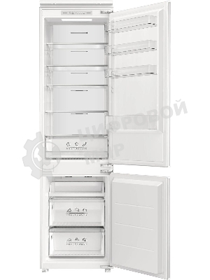 Встраиваемый холодильник Hyundai HBR 1946 2-хкамерн. белый