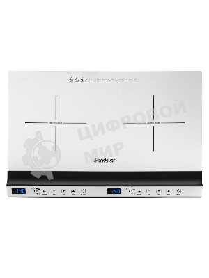 Плитка электрическая индукционного типа с двумя конфорками Endever Skyline IP-69, белый, мощность 1800 Вт+1300 Вт, диаметр посуды 12-26 см, 2 шт/уп