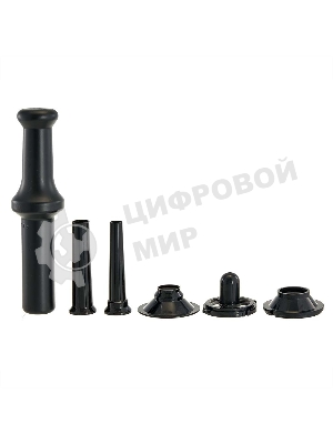 Мясорубка электрическая DELTA LUX DE-605M черный, 4500 Вт, 2.8 кг/мин, реверс, защита от перегрузки, насадки - 5