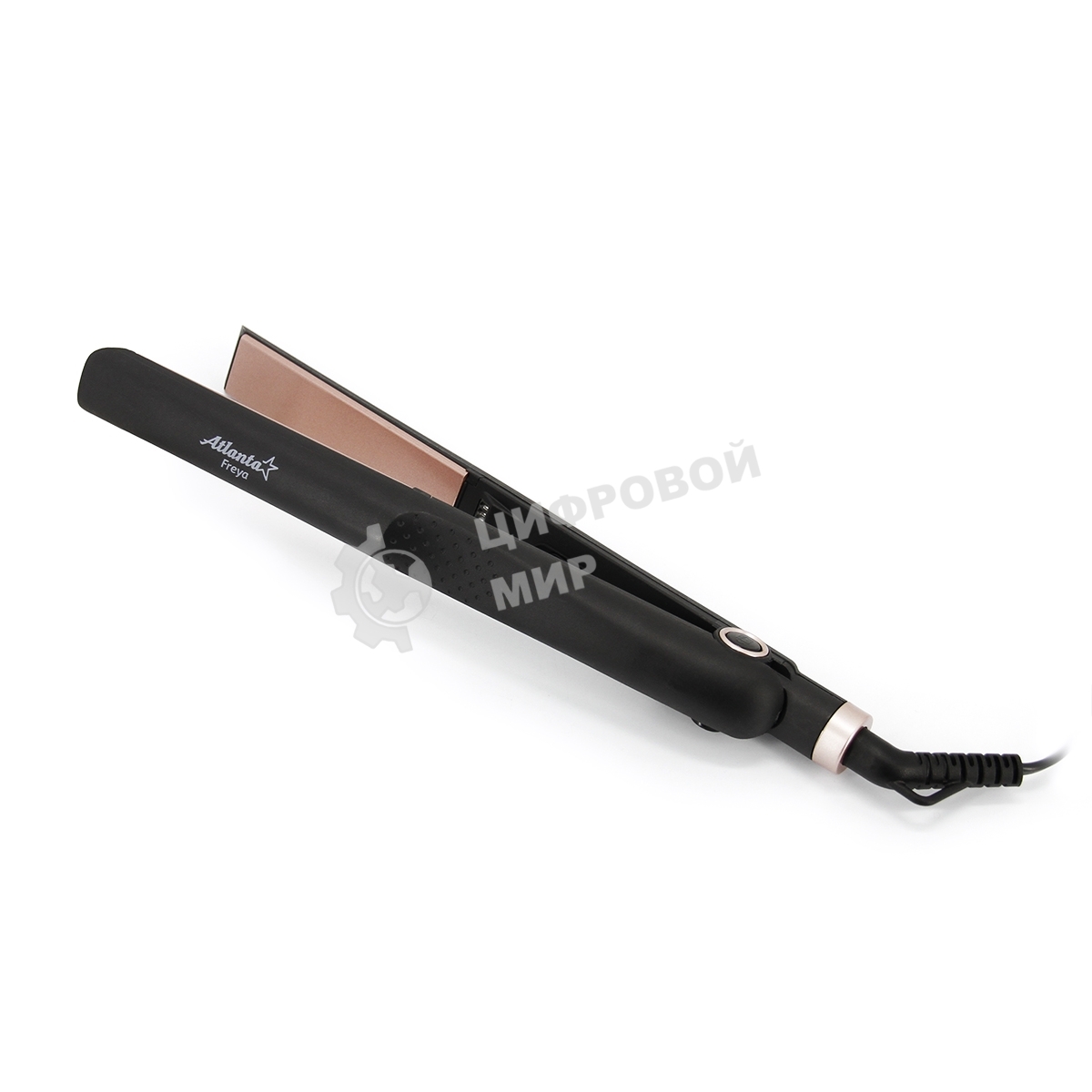 Выпрямитель для волос Atlanta ATH-6742 черный, 25 мм, 200 °C, 1 режим