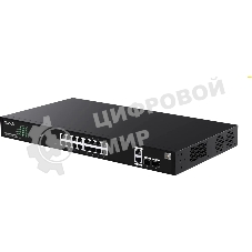 Коммутатор управляемый PoE Tenda TEG2220P-16-250W, 18 портов, 18x1 Гбит/с, SFP 2x1 Гбит/с, PoE 16x30Вт (до 230Вт)