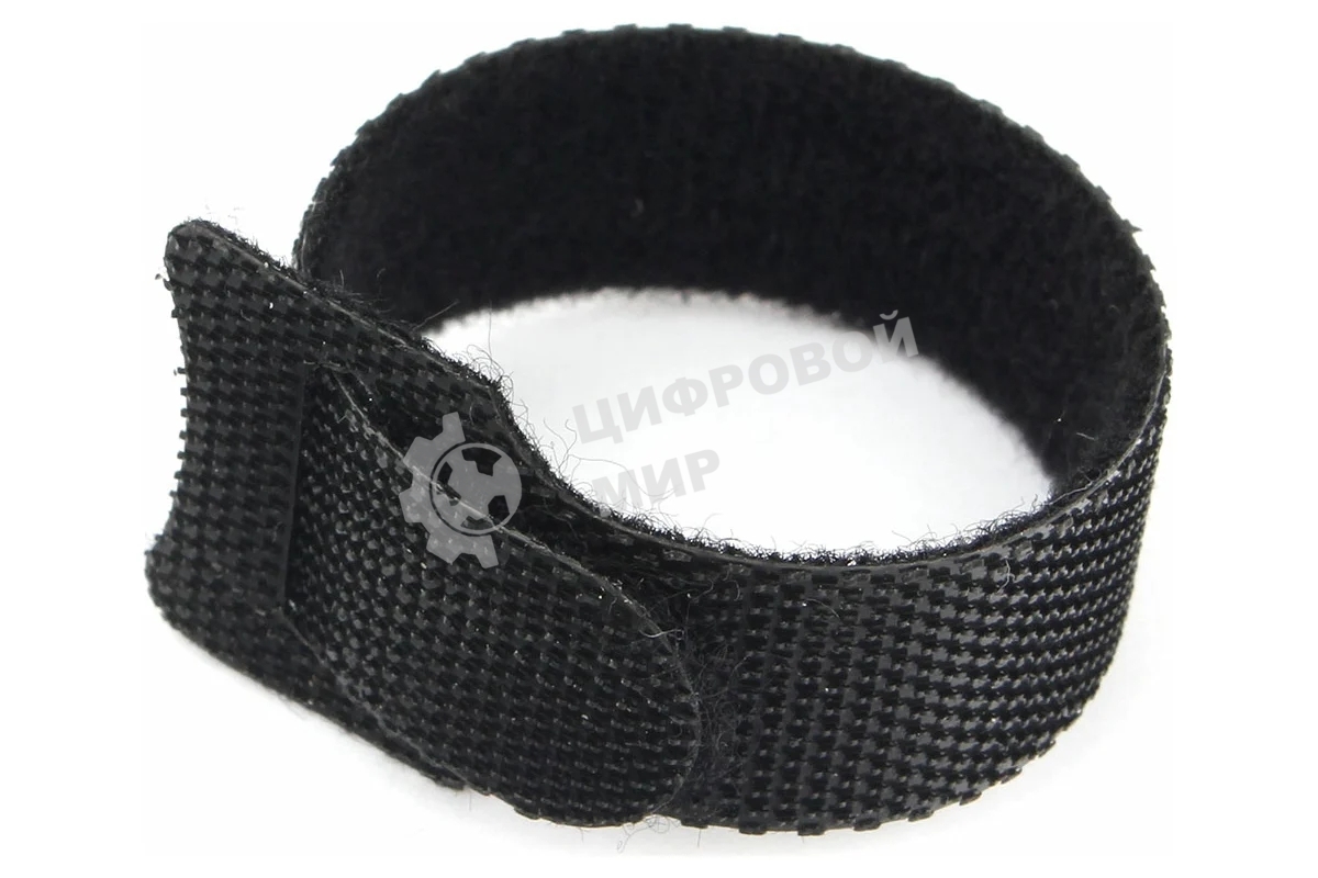 Хомуты-липучки на основе ленты Cablexpert Velcro VT-110x11BK 110 x 11 мм, черные (12 шт.)