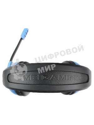 Гарнитура Gembird MHS-G55 черный/синий, проводная