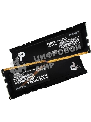 Оперативная память Patriot Signature Premium, DDR5, 64Gb (2x32 Gb), 4800 MHz, CL40, DIMM, радиатор, черный