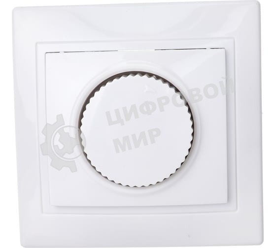 Светорегулятор поворот. СП КВАРТА IP20 ВСР10-1-0-КБ бел. IEK EDK10-K01-03-DM