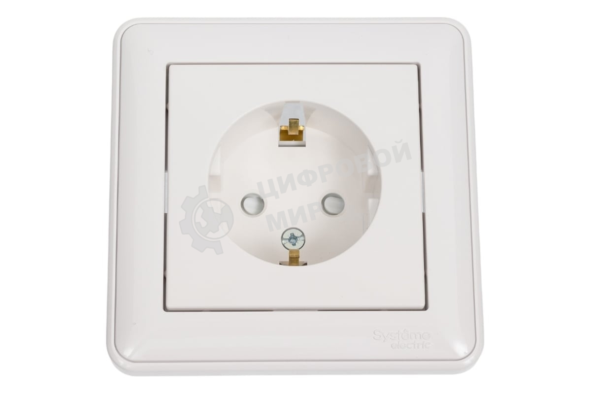 Розетка В59 СУ С ЗК БЕЛ. Розетка В59 СУ С ЗК БЕЛ.