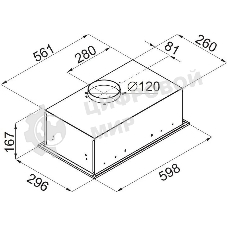 Вытяжка встраиваемая Maunfeld Crosby Singl 60 черный, 60 см, 850 куб. м/ч, 48 дБ