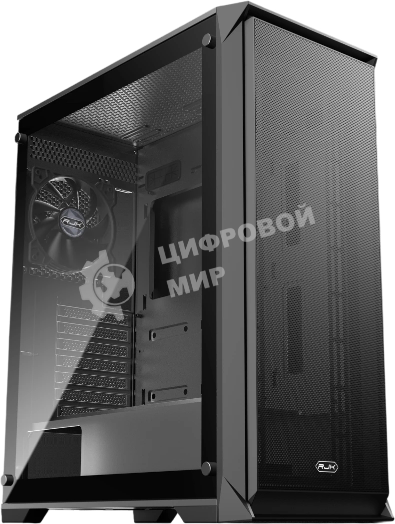 Корпус без блока питания Raijintek ARCADIA 41, Midi-Tower, TG, 1x120мм, 2xUSB-A 3.0 + 1xUSB-C, ATX, mATX, mITX Black