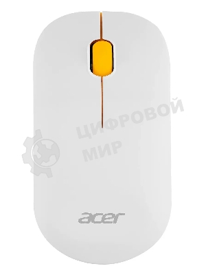 Мышь беспроводная Acer OMR200 желтый, 1200 dpi, радиоканал, USB, кнопки - 3