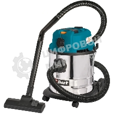 Строительный пылесос Bort BSS-1620-Storm синий, 270/1600 Вт, уборка сухая/влажная, пылесборник мешок/контейнер, 20 л