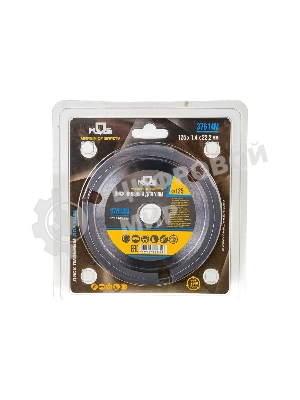 Диск пильный по дереву Fit, посадочный диаметр 22.2 мм, 3 зуба с карбидными вставками, мелкий зуб, 125 мм