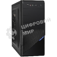Компьютерный корпус ExeGate EX284019RUS Minitower BA-201 Black, mATX, (AA450, 80мм), 2*USB, Audio