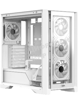 Компьютерный корпус AeroCool/Formula V Line Air Power G8 White, ATX, Dual Front Panels, TYPE-C*1, USB3.0*1