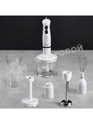 Блендер погружной Scarlett SC-HB42M33 белый, 700 Вт, 4 в 1