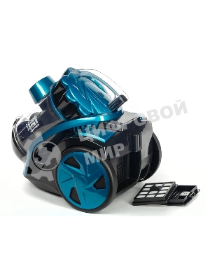 Пылесос Eurostek EVC-3001 синий, 400/2200 Вт, уборка сухая, пылесборник контейнер 2.5 л