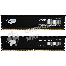 Оперативная память Patriot Signature Premium, DDR5, 64Gb (2x32 Gb), 4800 MHz, CL40, DIMM, радиатор, черный