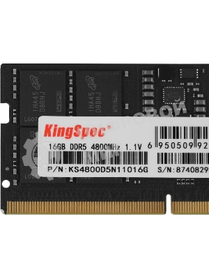 Оперативная память KingSpec DDR5, 16Gb (1x16GB), 4800MHz, CL40 SO-DIMM