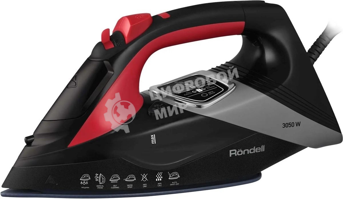 Утюг Rondell RDE-2001, 3050 Вт, черный